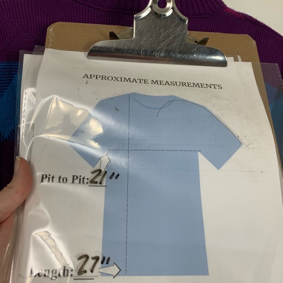 VTG Express Knit Zig Zag Grandpa Sweater Size Large Bright Retro Statement Cozy - Picture 5 of 15